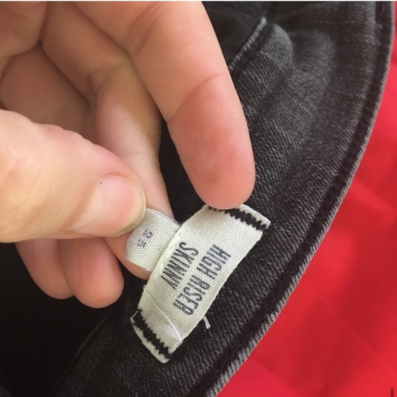 Madewell High Riser Skinny Grey Ankle Jeans Sz 25 - Picture 5 of 5